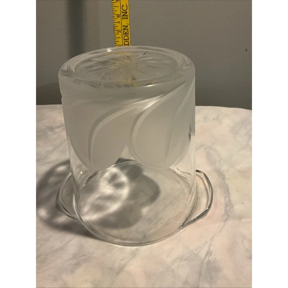 Cristal J. G. Durand Crystal Satin‎ Frost Design Champagne Ice Bucket